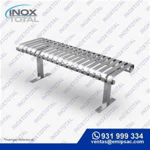 BANCA DE ACERO INOXIDABLE ASTM 304 (AWS D1.1) | CUERPO INOX COMPLETO | ACABO PULIDO BRILLOSO | BIT0006