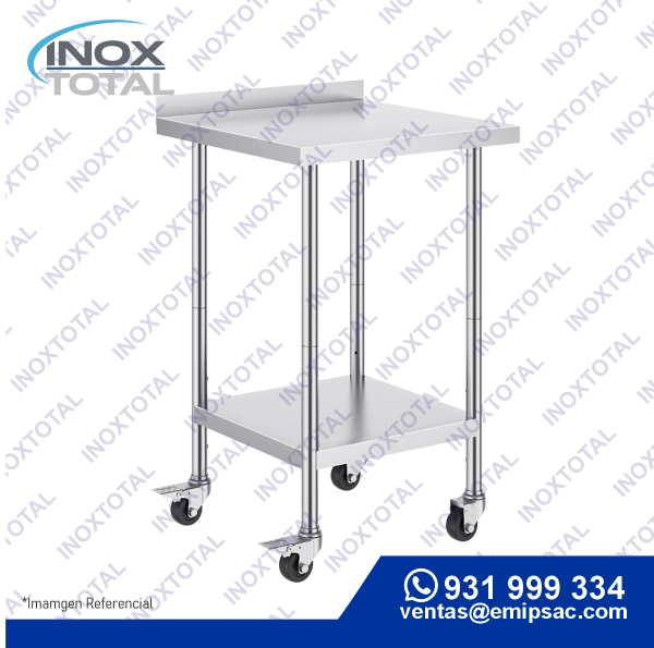 MESA DE ACERO INOXIDABLE ASTM 304 (AWS D1.1) | ACABADO PULIDO BRILLOSO | ME0014