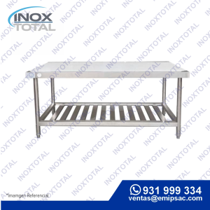 MESA DE ACERO INOXIDABLE ASTM 304 (AWS D1.1) | ACABADO PULIDO BRILLOSO | ME0017