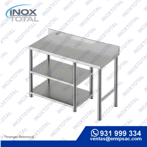 MESA DE ACERO INOXIDABLE ASTM 304 (AWS D1.1) | ACABADO PULIDO BRILLOSO | ME0019