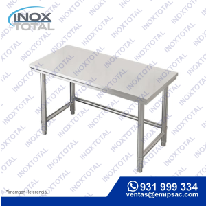 MESA DE ACERO INOXIDABLE ASTM 304 (AWS D1.1) | ACABADO PULIDO BRILLOSO | ME0020
